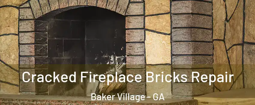 Cracked Fireplace Bricks Repair Baker Village - GA