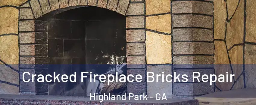 Cracked Fireplace Bricks Repair Highland Park - GA