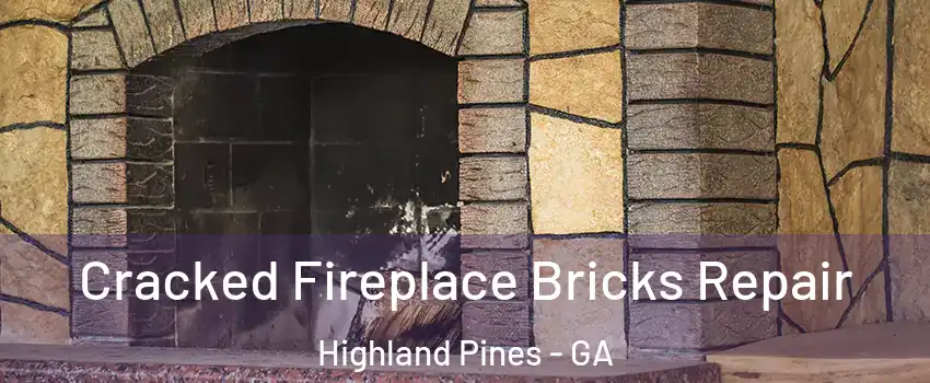 Cracked Fireplace Bricks Repair Highland Pines - GA