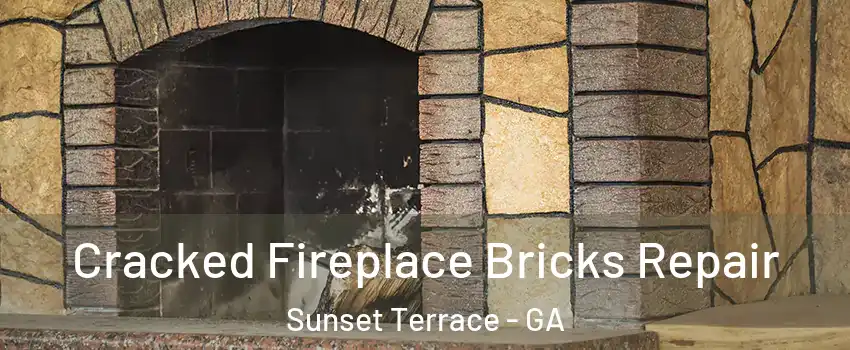 Cracked Fireplace Bricks Repair Sunset Terrace - GA