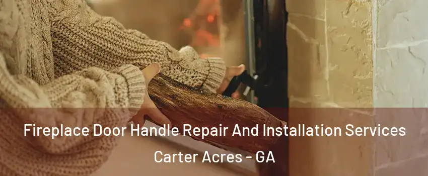 Fireplace Door Handle Repair And Installation Services Carter Acres - GA