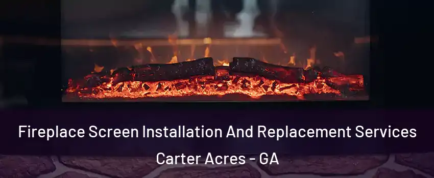 Fireplace Screen Installation And Replacement Services Carter Acres - GA