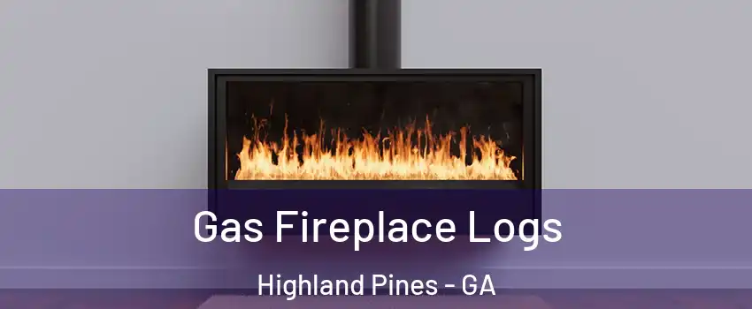 Gas Fireplace Logs Highland Pines - GA