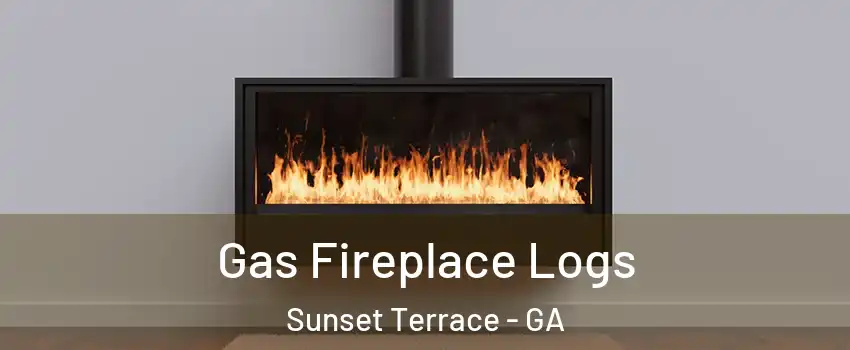 Gas Fireplace Logs Sunset Terrace - GA