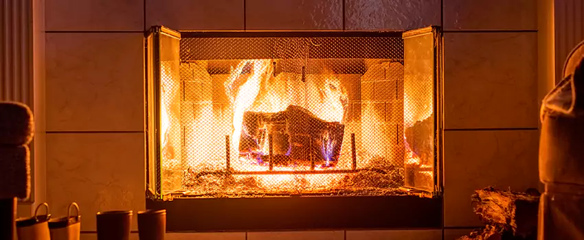 Mendota Hearth Landscape Fireplace Installation in Allendale, Georgia