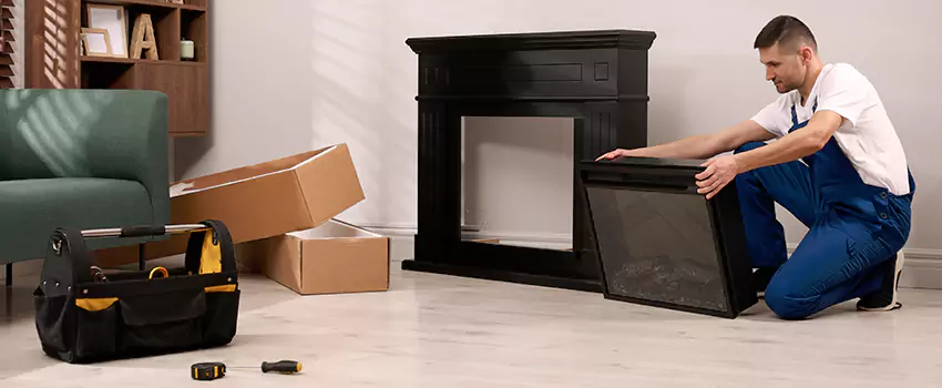 Old Rusted Metal Fireplace Repair And Replacement in Allendale, GA