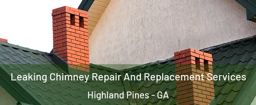 Leaking Chimney Repair And Replacement Services Highland Pines - GA