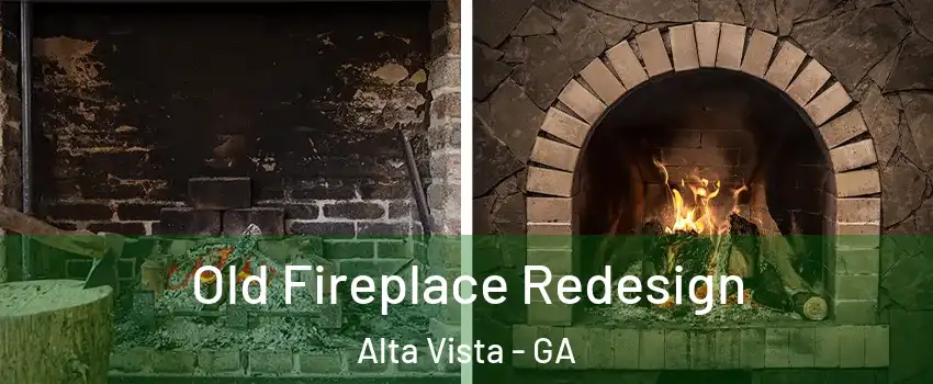 Old Fireplace Redesign Alta Vista - GA