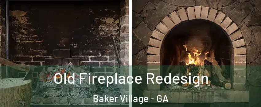 Old Fireplace Redesign Baker Village - GA